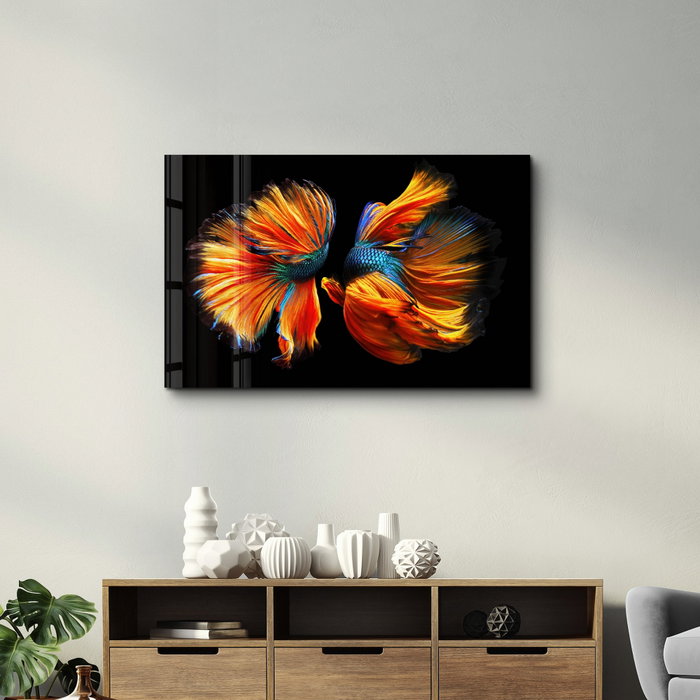 Wallity Pintura Decorativa de Vidrio Templado Multicolor 70 x 110 cm